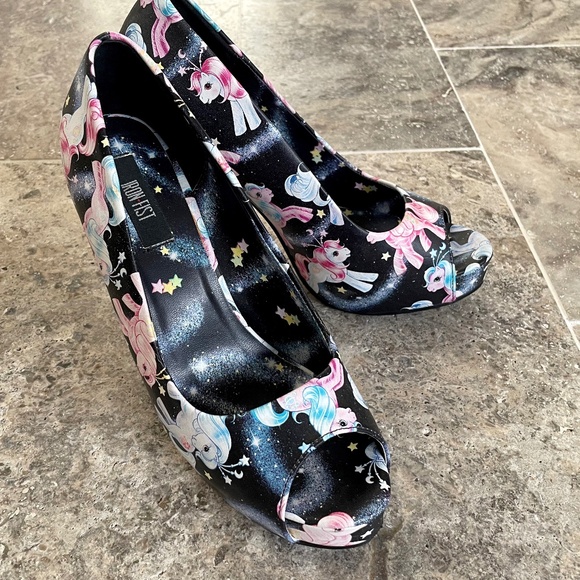 Women's Iron Fist My Little Pony Peep Toe Pumps | Size 8 - Picture 1 of 12